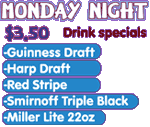 Monday Night Beer Specials